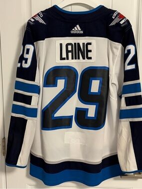 Authentic Adidas Winnipeg Jets Patrik Laine White Jersey Size 50 Medium